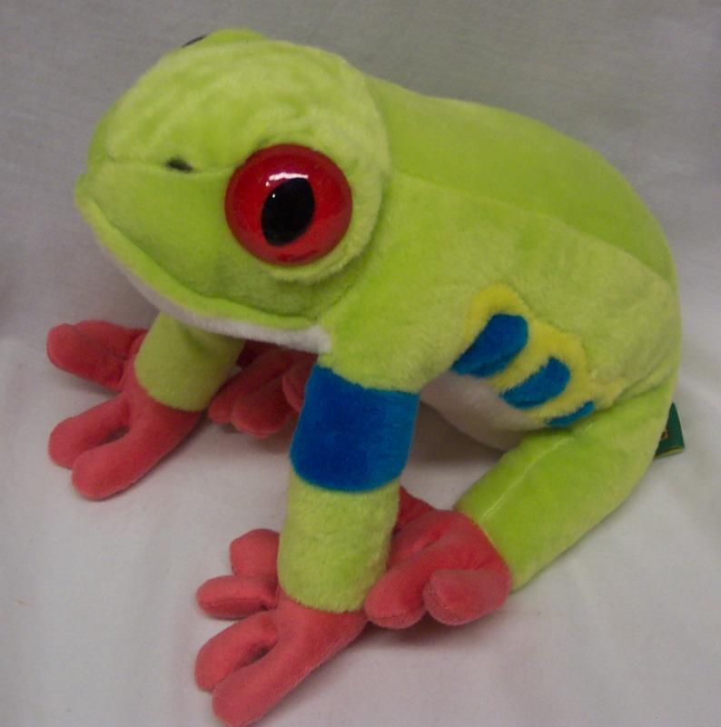 Wild Republic COLORFUL TROPICAL TREE FROG 10" Plush STUFFED ANIMAL Toy