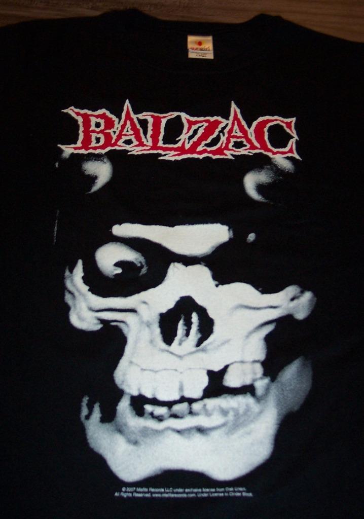 WOMEN'S TEEN BALZAC Skull T-shirt LARGE Mifits Punk Band NEW | eBay