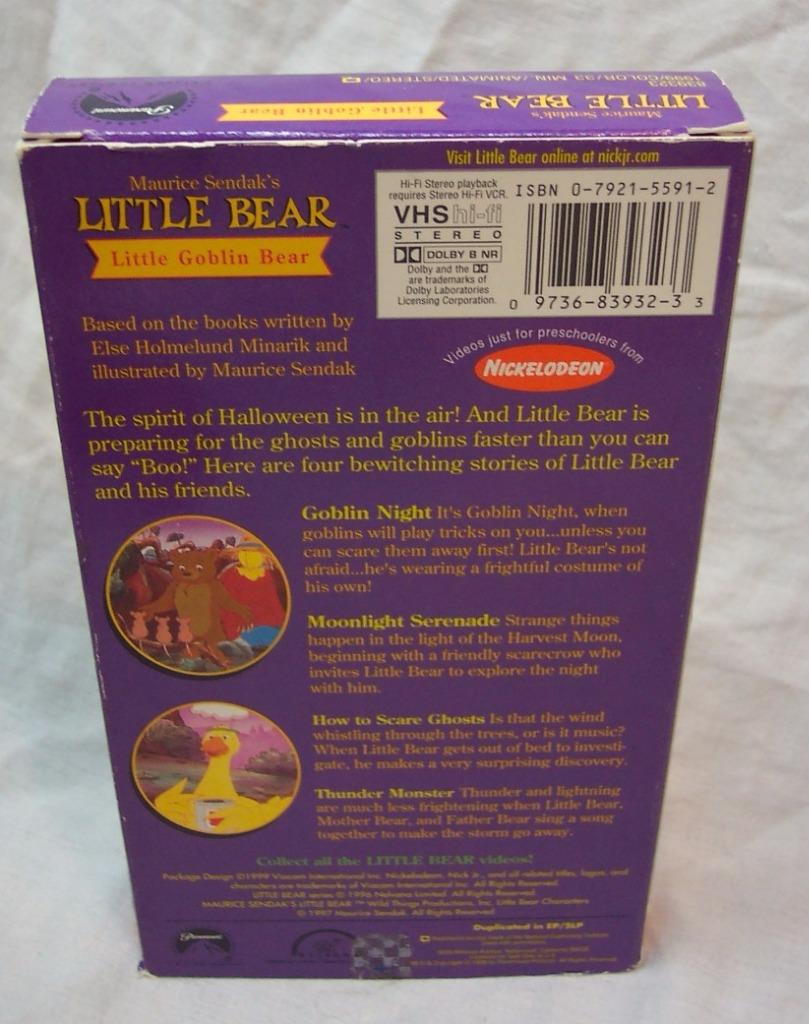 Little Goblin Bear VHS
