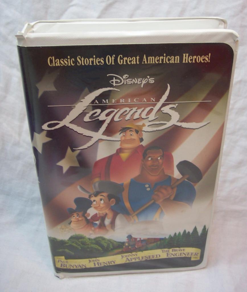 Walt Disney's AMERICAN LEGENDS VHS VIDEO MOVIE Bunyan, Appleseed, John ...