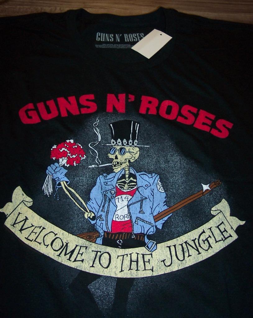 Vintage Style Guns N Roses Welcome To The Jungle T Shirt Large