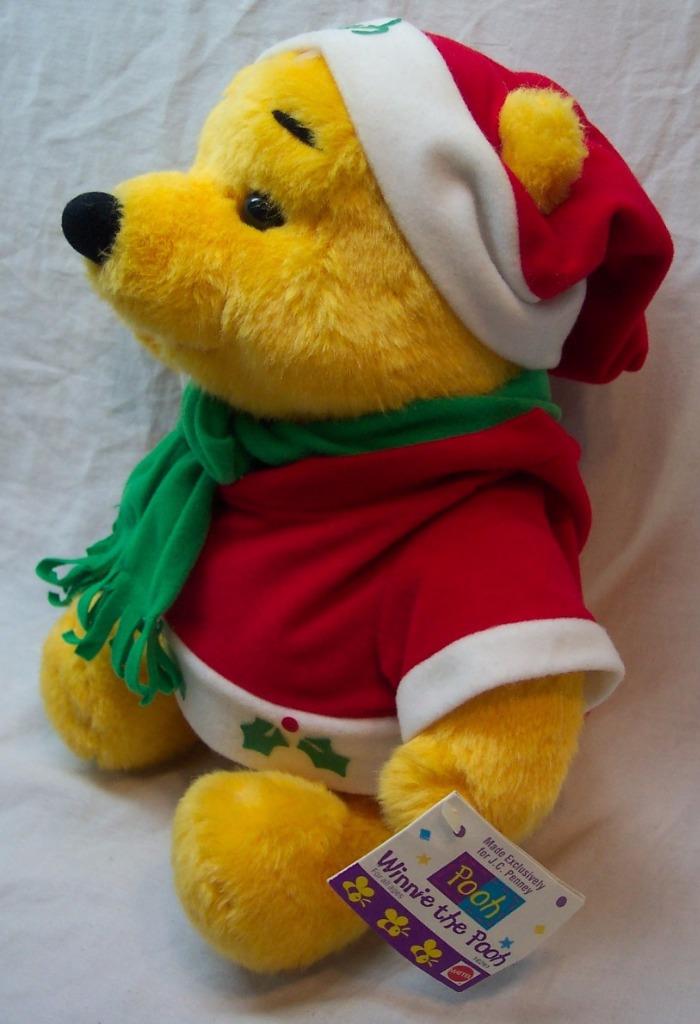 christmas pooh bear plush
