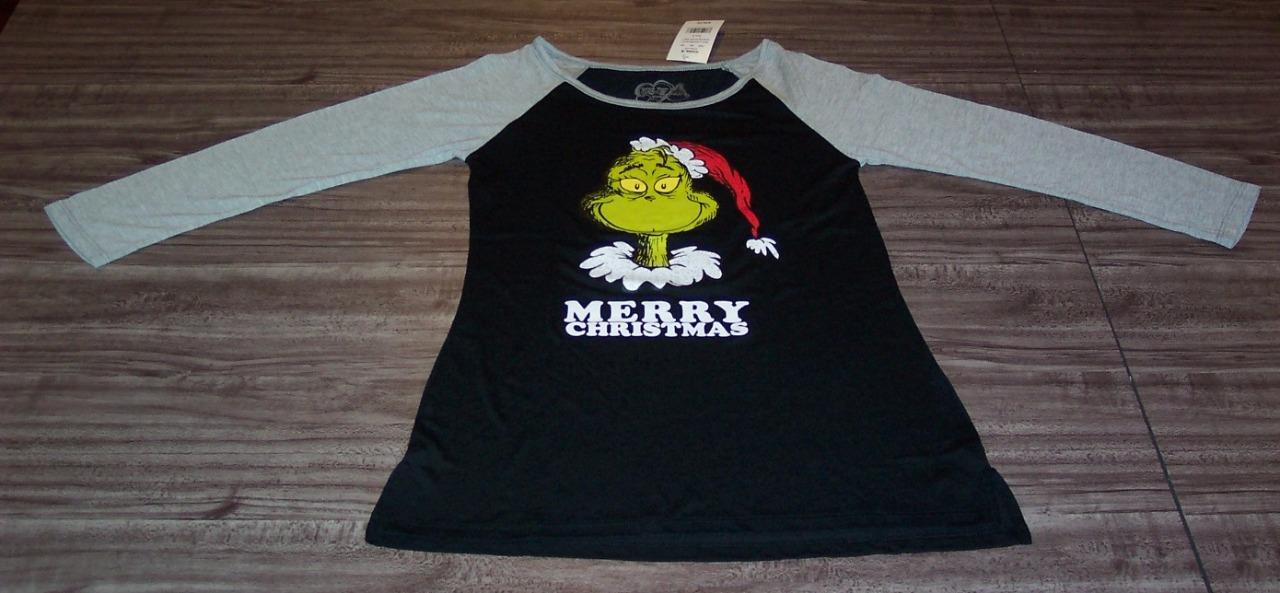 Women S Teen Dr Seuss The Grinch Who Stole Christmas Long Sleeve