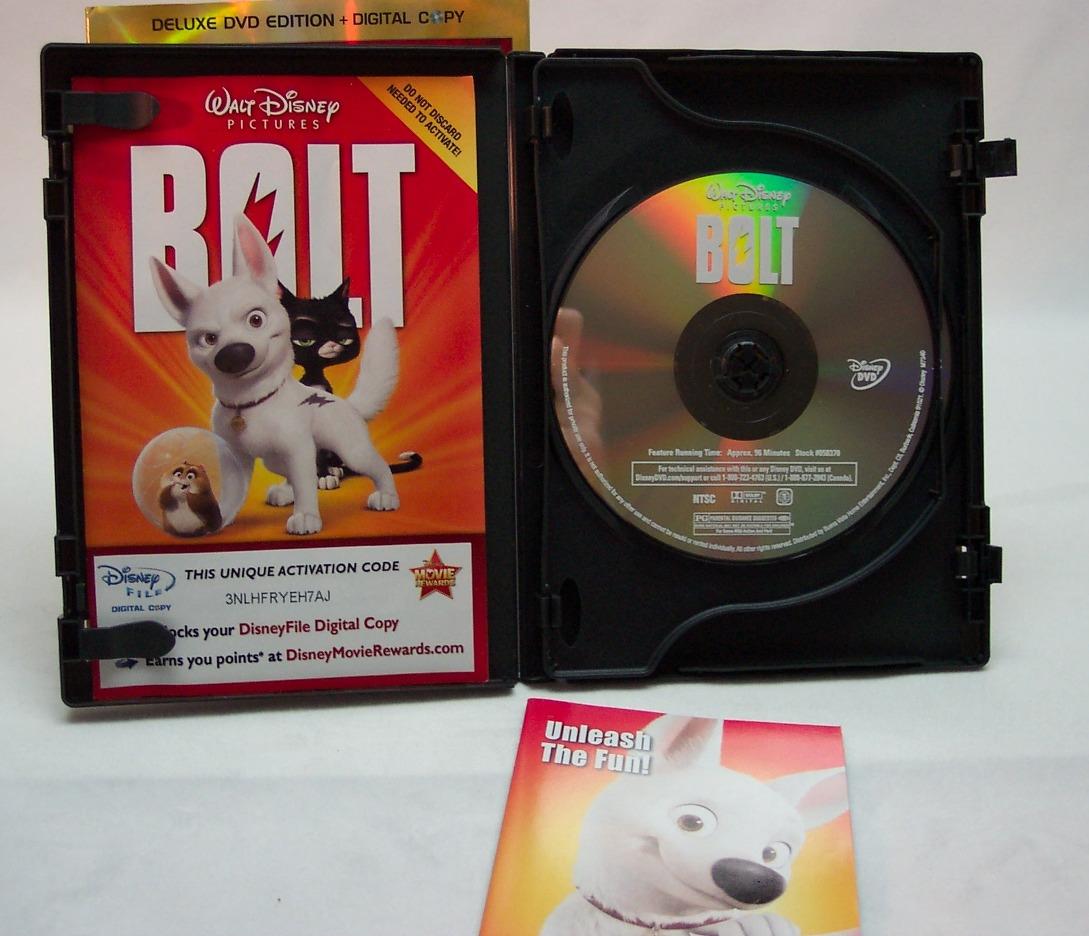 BOLT DVD DELUXE EDITION 2009 2Disc Set with Digital Copy 786936774825