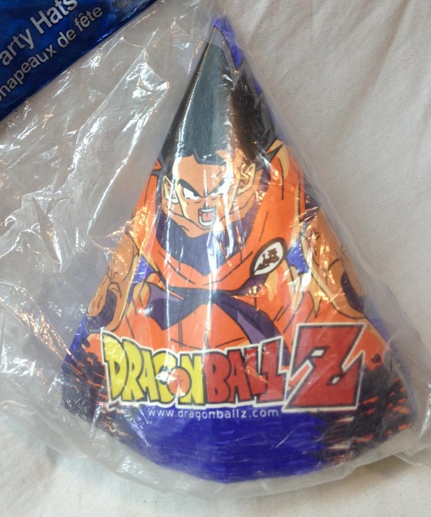 RETRO DRAGONBALL Z Goku 8 Birthday Party Hats SEALED NEW 18100692193 eBay