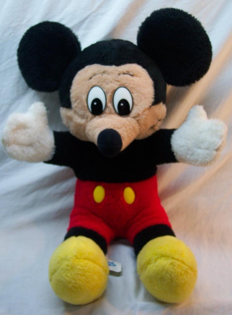 ぬいぐるみ・マスコット Old. Mickey mouth musicbox big doll ぬいぐるみ Old Mickey mouth music box doll vintage Mickey mouth