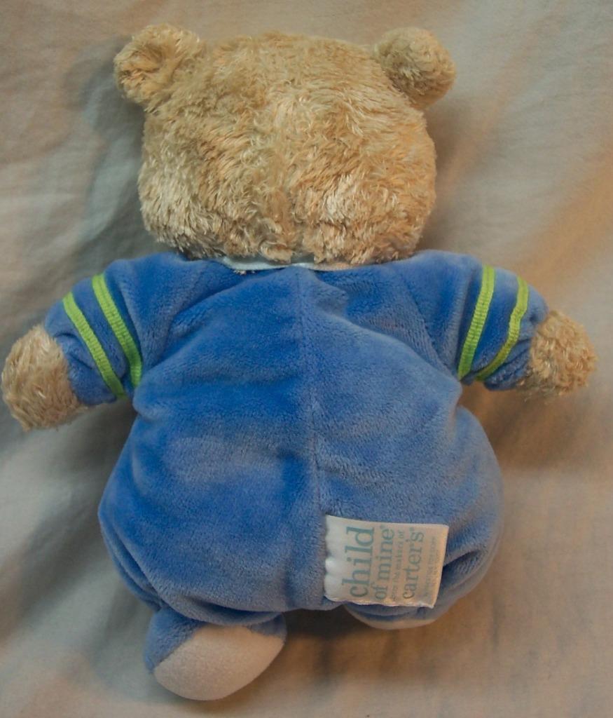 Allstar Teddy Bear Carters Child of Mine Plush Baby Lovey Blue Stuffed Animal