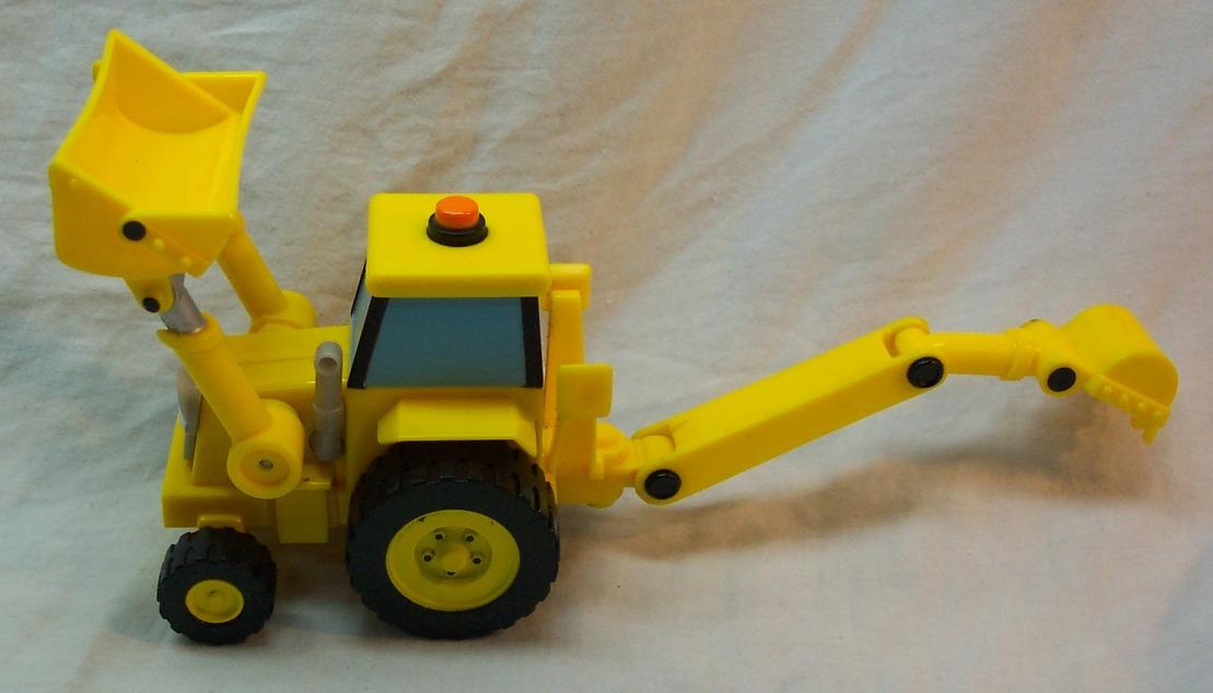 Hasbro 2000 Bob the Builder YELLOW SCOOP THE BACKHOE TRUCK ...