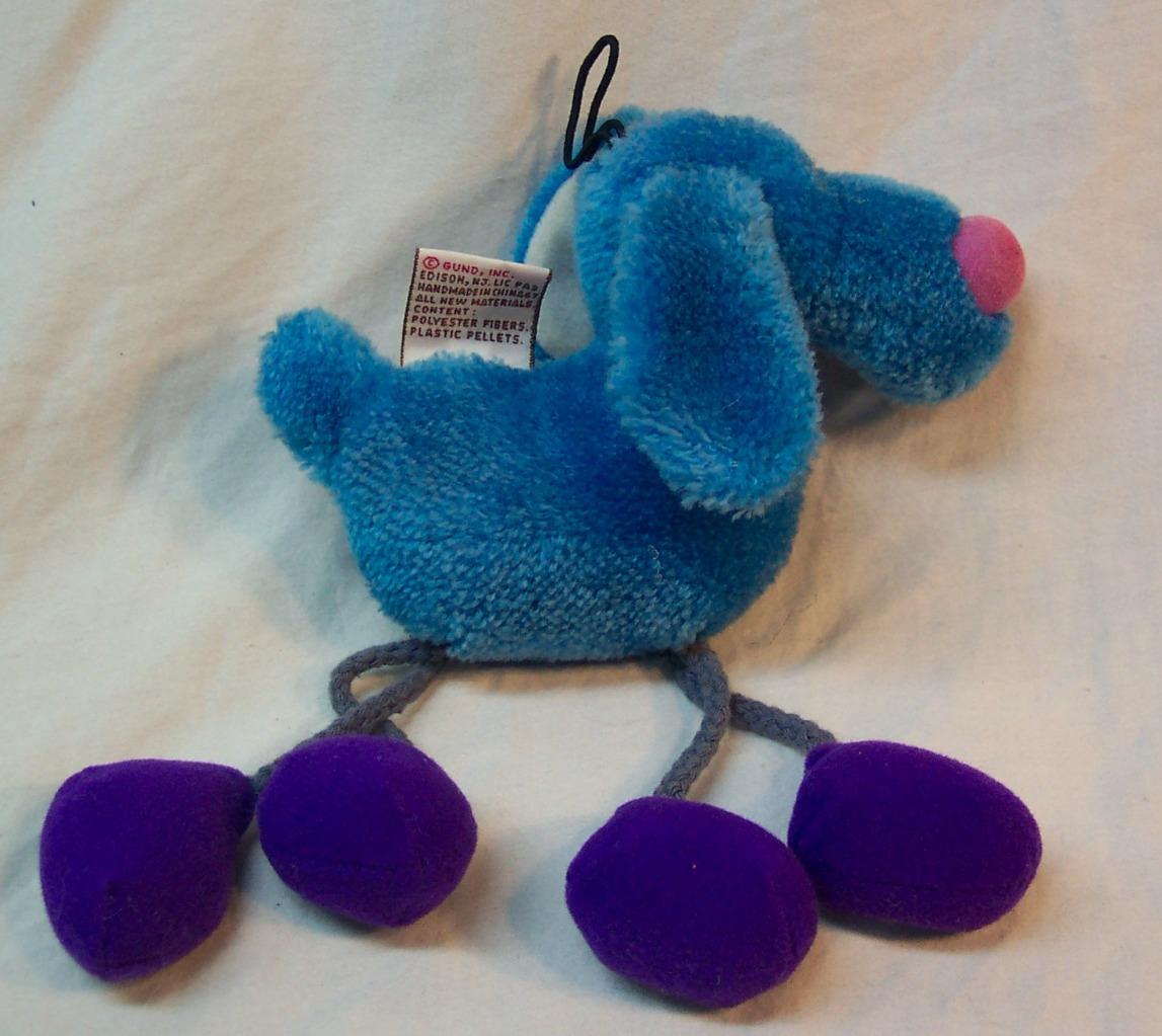 Gund BLEU CHEESE THE BLUE DOG W/ DANGLING LEGS 7" Plush STUFFED ANIMAL