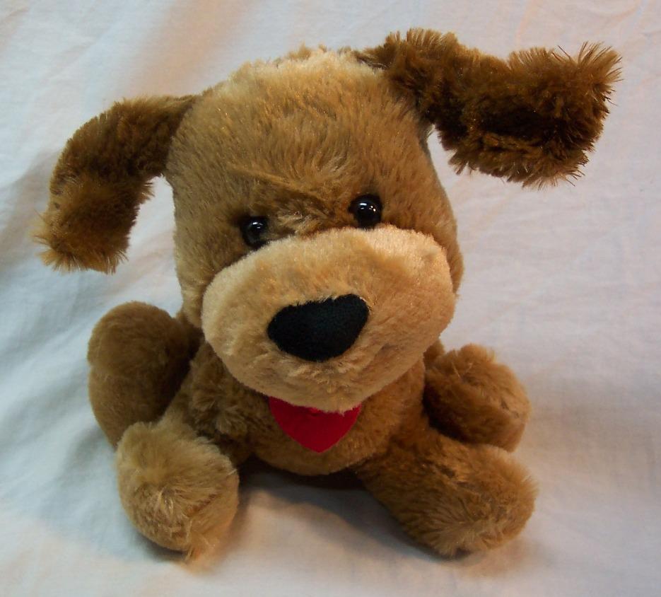 Hallmark TALKING LOVE YOU BROWN PUPPY DOG 8" Plush Stuffed Animal TOY