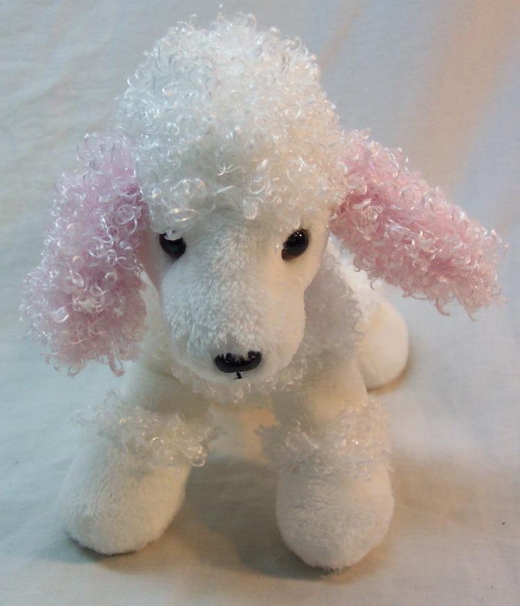 white poodle stuffed animal