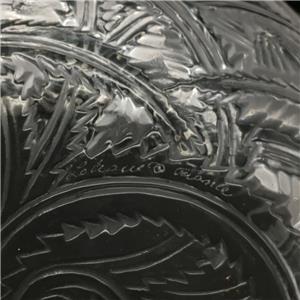 ONE LALIQUE PINSONS 9.25” SIGNED CRYSTAL GLASS BIRD BOWL ONE LALIQUE PINSONS 9.25” SIGNED CRYSTAL GLASS BIRD BOWL