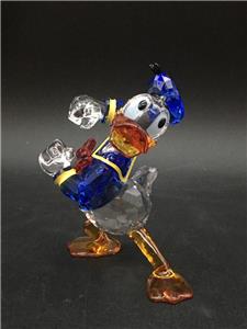SWAROVSKI CRYSTAL: DISNEY DONALD DUCK FIGURINE (COLORED
