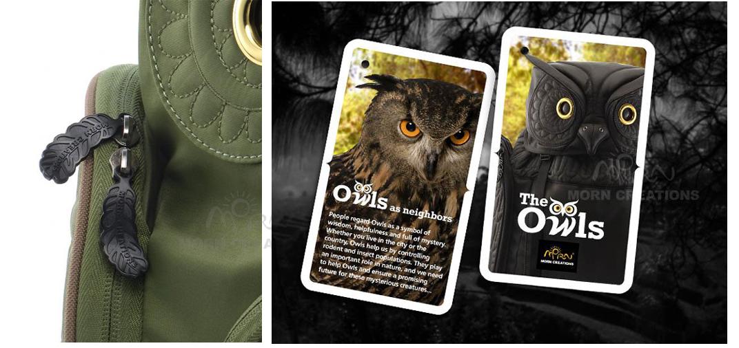 人気商品の再入荷情報をお届け！ 3D BLACK SMALL KIDS Owl backpack INFANT bag CREATIONS MORN バッグ