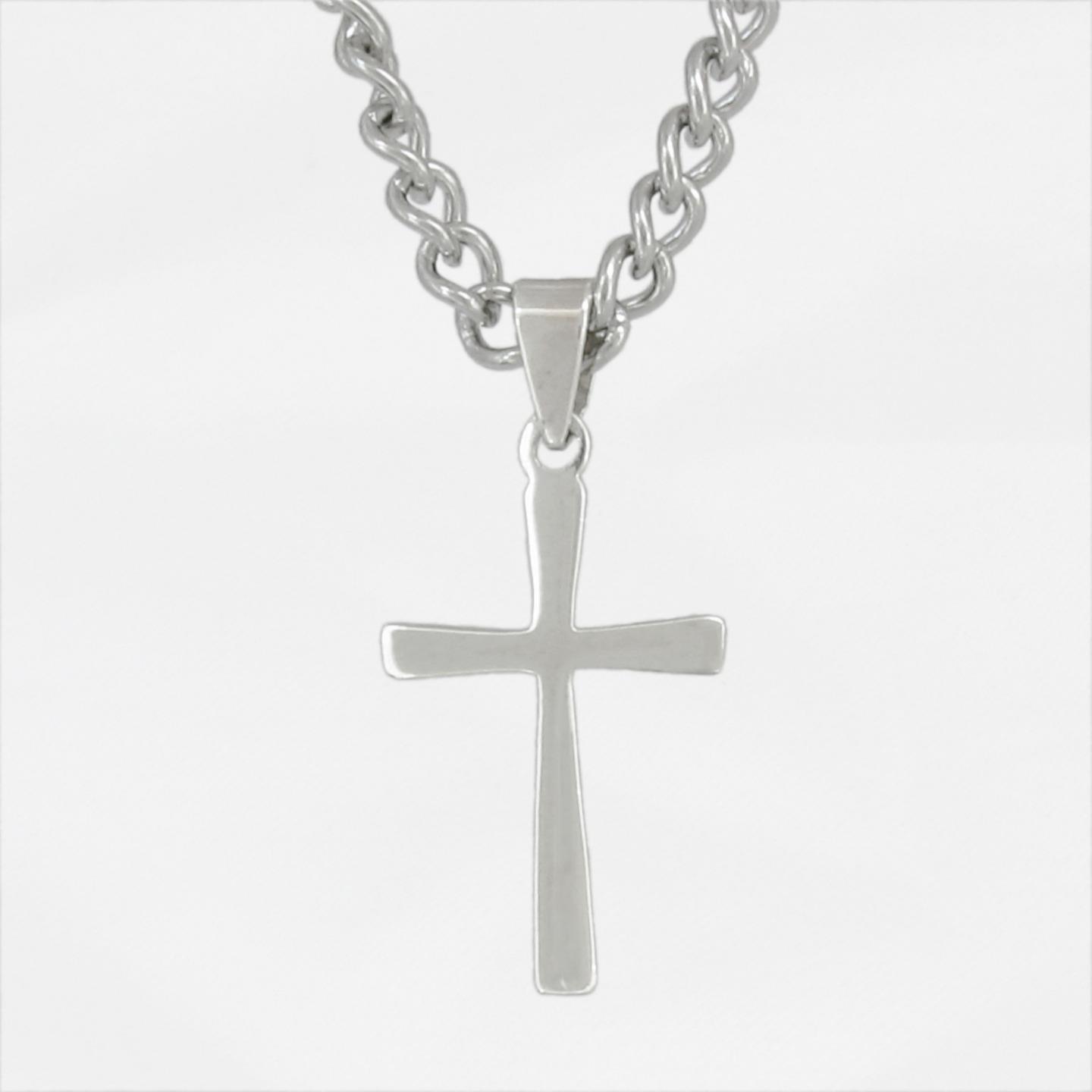 Colgante de cruz cónica; plata esterlina 925 - elección de cadenas - Imagen 7 de 14