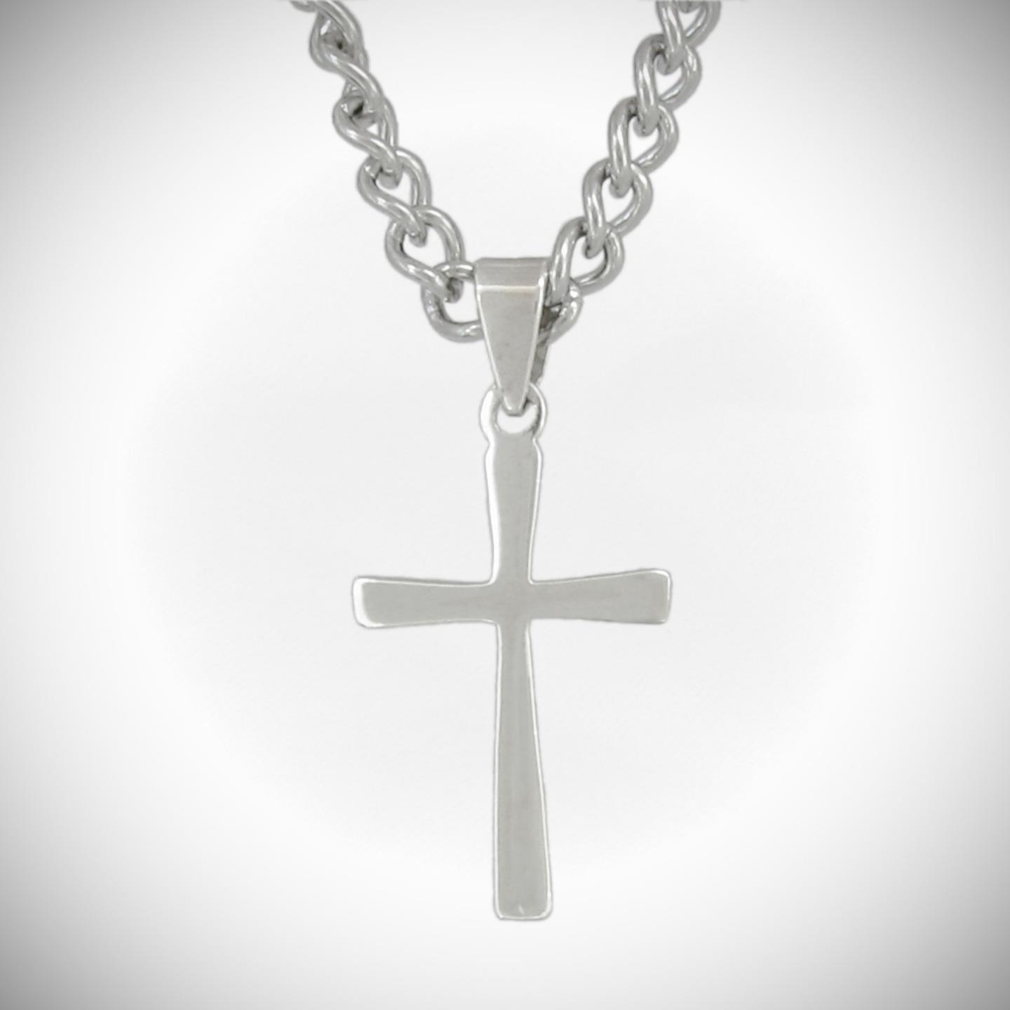 Colgante de cruz cónica; plata esterlina 925 - elección de cadenas - Imagen 10 de 14