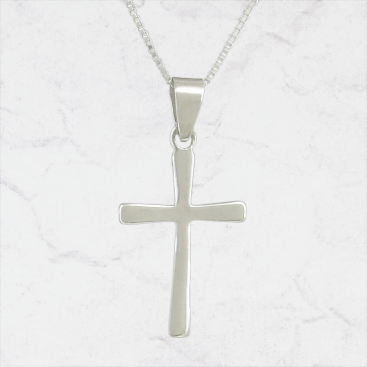 Colgante de cruz cónica; plata esterlina 925 - elección de cadenas - Imagen 11 de 14