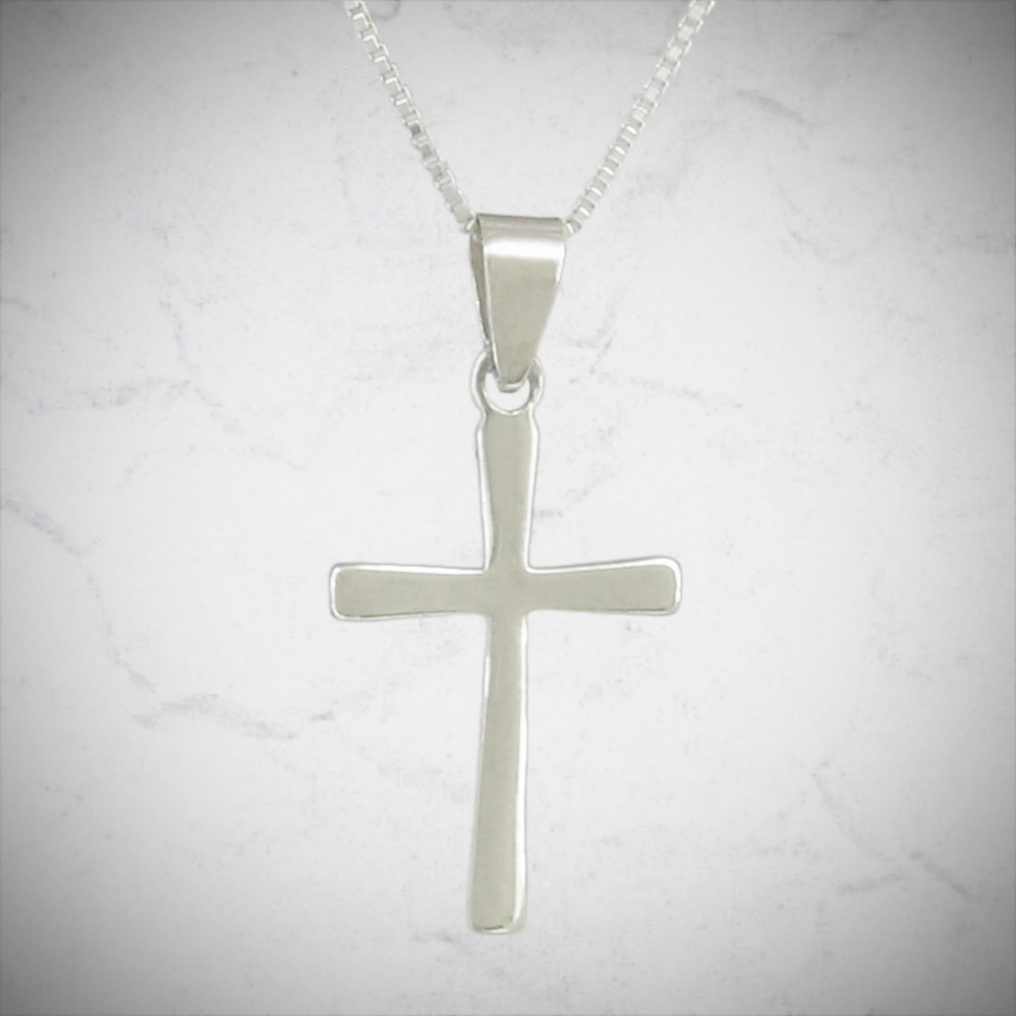 Colgante de cruz cónica; plata esterlina 925 - elección de cadenas - Imagen 13 de 14