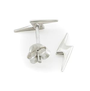 Silver Lightning Bolt Posts Rr view w/ white Vgn