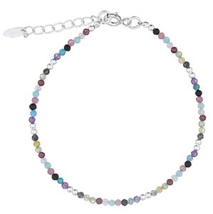 Our Multi-Gem Bracelet in Sterling Silver