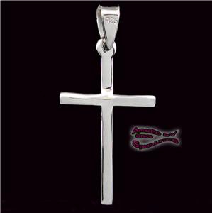 Rear Overview of our Plain Thin Cross Pendant