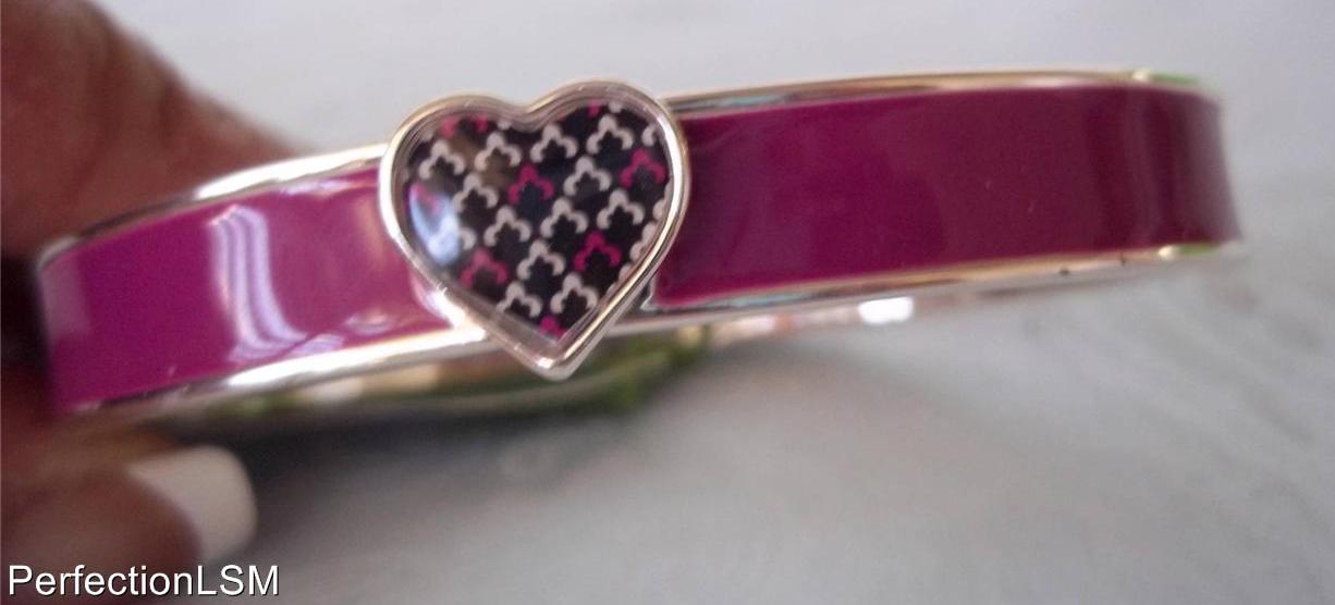 Bracciale Vera Bradley Cuore Nuovo con etichette con modello a scelta con sacchetto regalo in camoscio e spedizione gratuita! - Foto 12 di 12