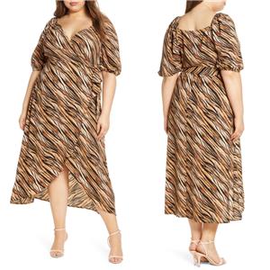 plus size wrap maxi