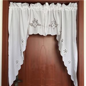 Elegant Pair Of Battenburg Lace Embroidery Cutwork White Curtain Swags Ebay