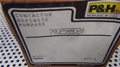 NEW in Box P/&H 79U2588D20 Definite Purpose Contactor