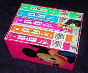 Walt Disney Cartoon Classics Box Set VHS Here 039 s Donald etc Free ...