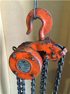 Heavy Duty 5 TON MPT MICHIGAN PNEUMATIC 20FT Chain Fall Hoist Puller ...