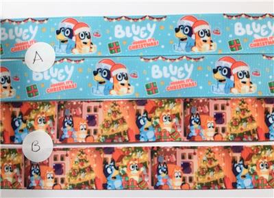 Ribbon Bluey Characters Christmas 2m Grosgrain 1 25mm Select Design Bingo Ebay Ribbon Bluey Characters Christmas 2m Grosgrain 1 25mm Select Design Bingo Ebay