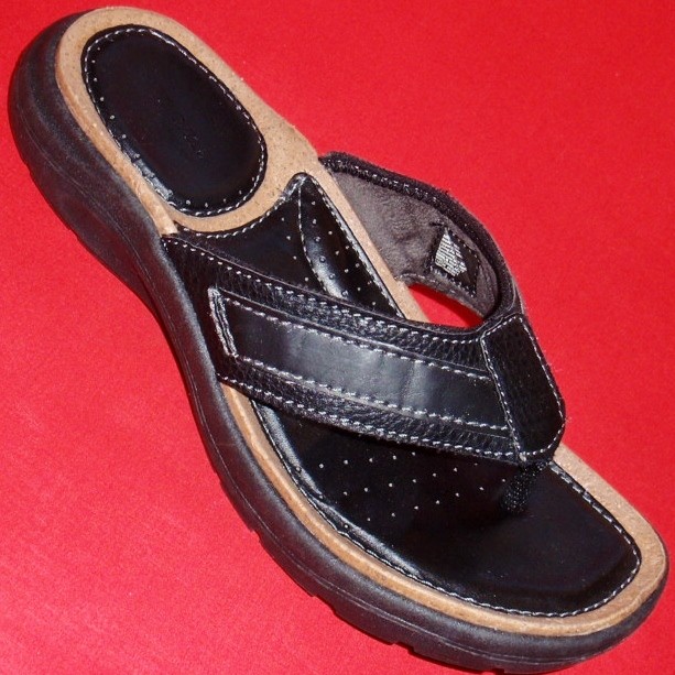 NEW Men's SONOMA BEAM Black Thongs Flip Flops Casual Comfort Sandals Shoes