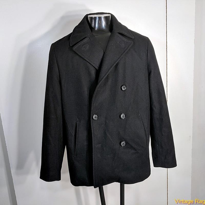 Men's Wool Knee Length Peacoat 714US