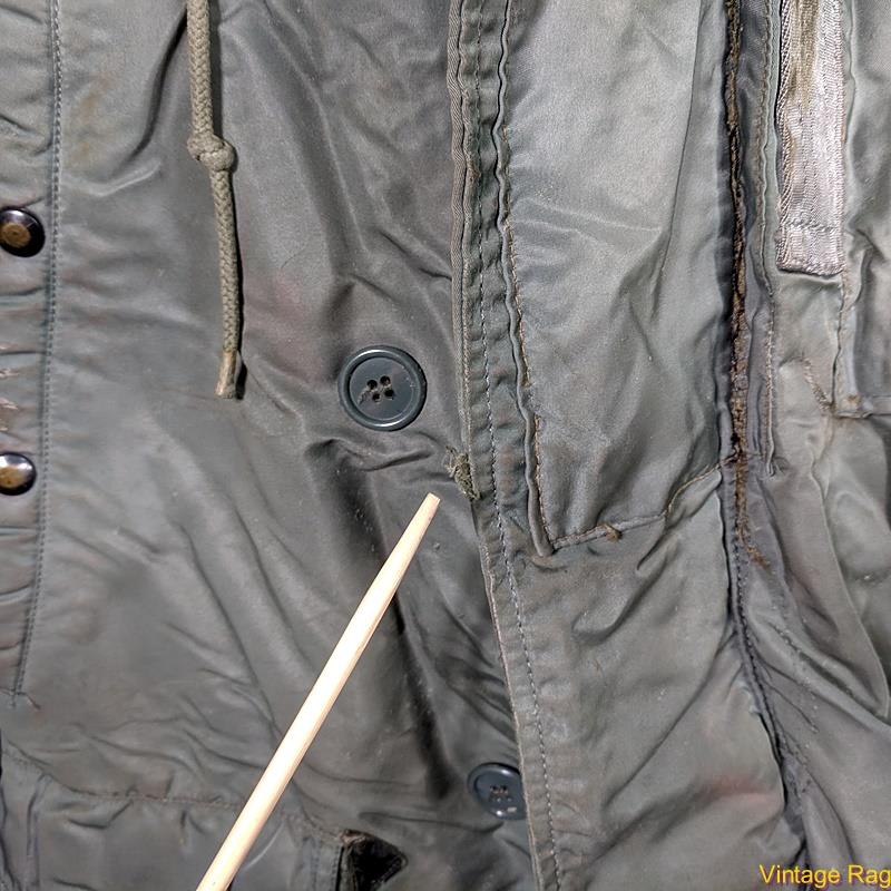 1957 Vintage USAF N-3B Stencil FLIGHT JACKET PARKA Men L