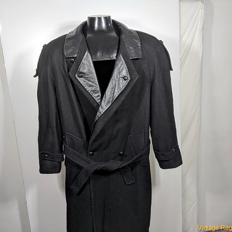 Wool 'bomber jacket' coat - Black
