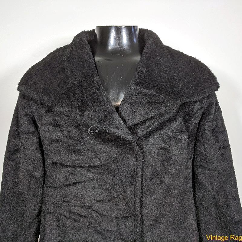 JONES NEW YORK G-III LONG Wool Alpaca COAT Womens Size 6 Black | eBay