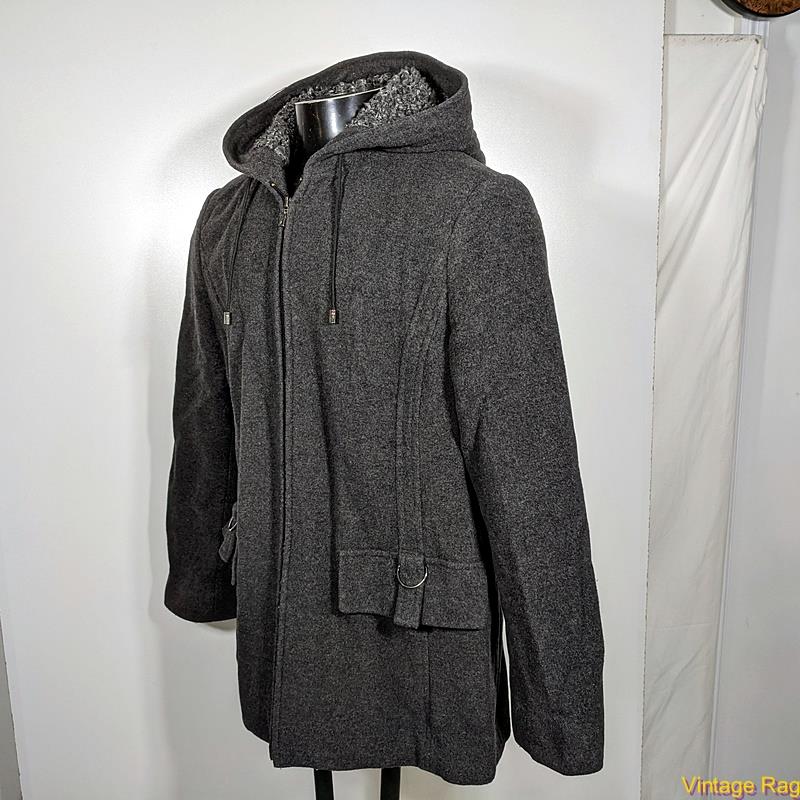 ジャケット Wool-And-Cashmere Hooded Jacket Theory Crop Zip Hooded Wool Cashmere Jacket | Neiman Marcus