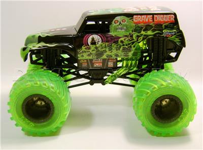 grave digger with foam tires