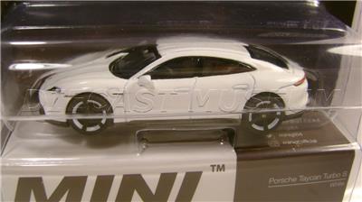 PORSCHE TAYCAN TURBO S WHITE MIJO TSM MODEL MINI GT DIECAST 2021