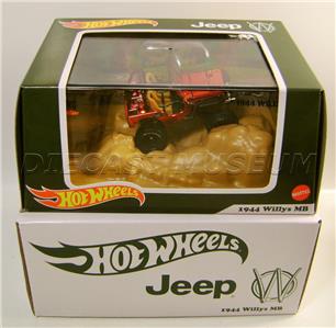 1944 '44 JEEP WILLYS MB RED COLLECTORS RLC HOT WHEELS DIECAST 2021