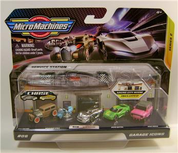 RECLUSE CHROME CHASE CAR GARAGE ICONS THE ORIGINAL MICRO MACHINES