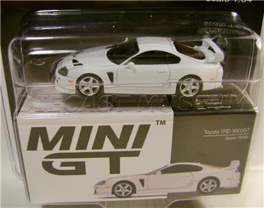 TOYOTA SUPRA TRD 3000GT SUPER WHITE MIJO TSM MODEL MINI GT DIECAST