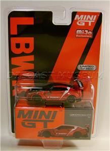 NISSAN GT-R RED LB WORKS RED #345 LBWK MIJO MINI GT DIECAST 2022