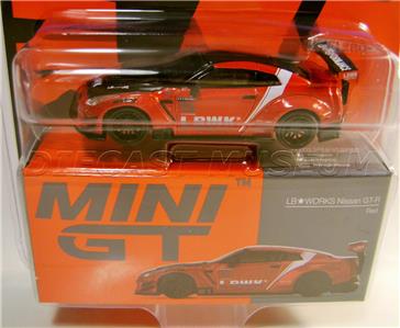 NISSAN GT-R RED LB WORKS RED #345 LBWK MIJO MINI GT DIECAST 2022