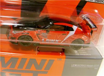 NISSAN GT-R RED LB WORKS RED #345 LBWK MIJO MINI GT DIECAST 2022