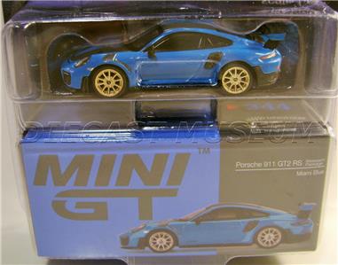 PORSCHE 911 GT2 RS BLUE MIJO EXCLUSIVE TSM MODEL MINI GT DIECAST