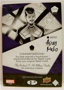 DOCTOR STRANGE SKETCH CARD 1/1 ONE OF ONE MARVEL PREMIER 2021 2023