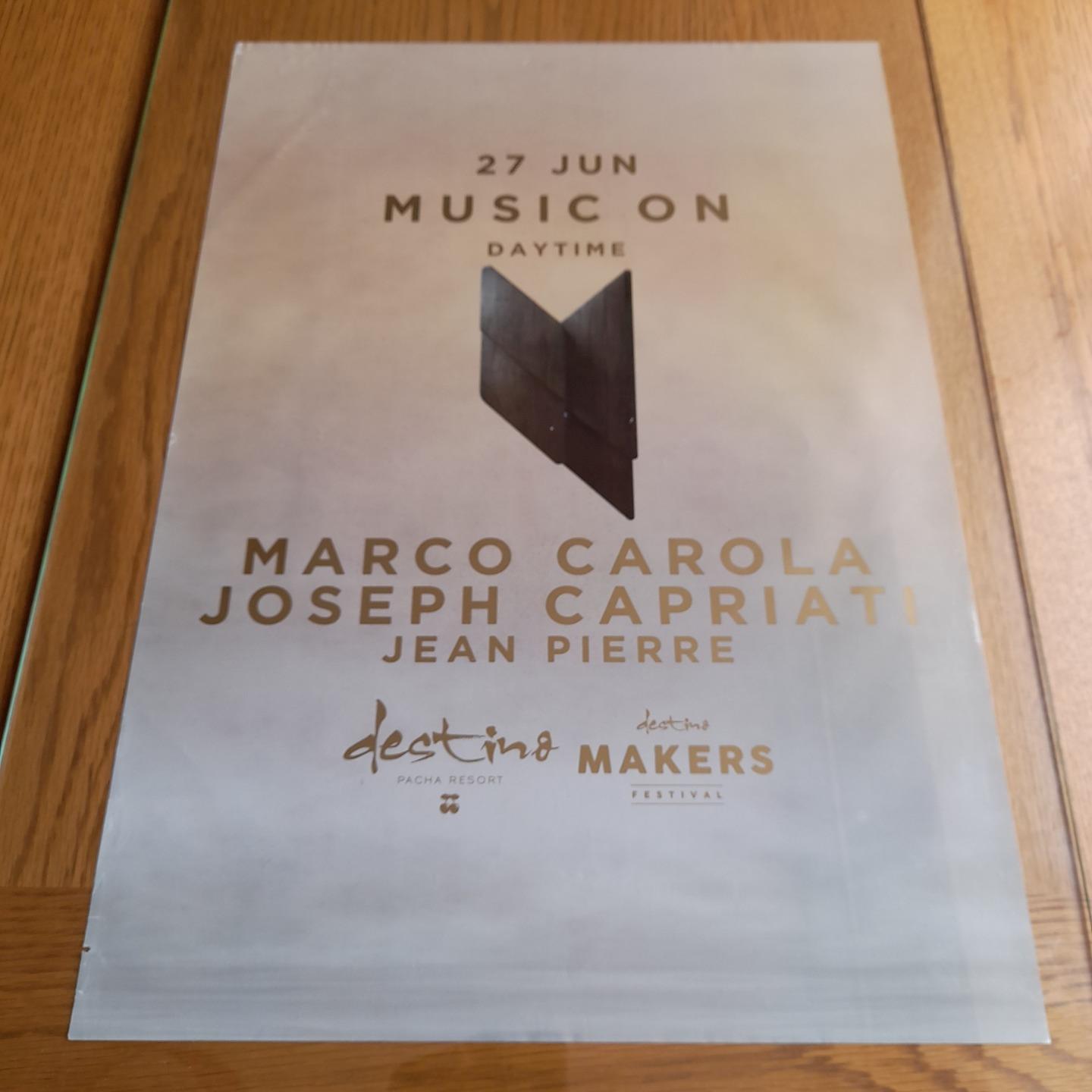 MUSIC ON MARCO CAROLA @ DESTINO PACHA CLUB 2019 - IBIZA CLUB POSTERS - DJ MUSIC - Picture 11 of 18