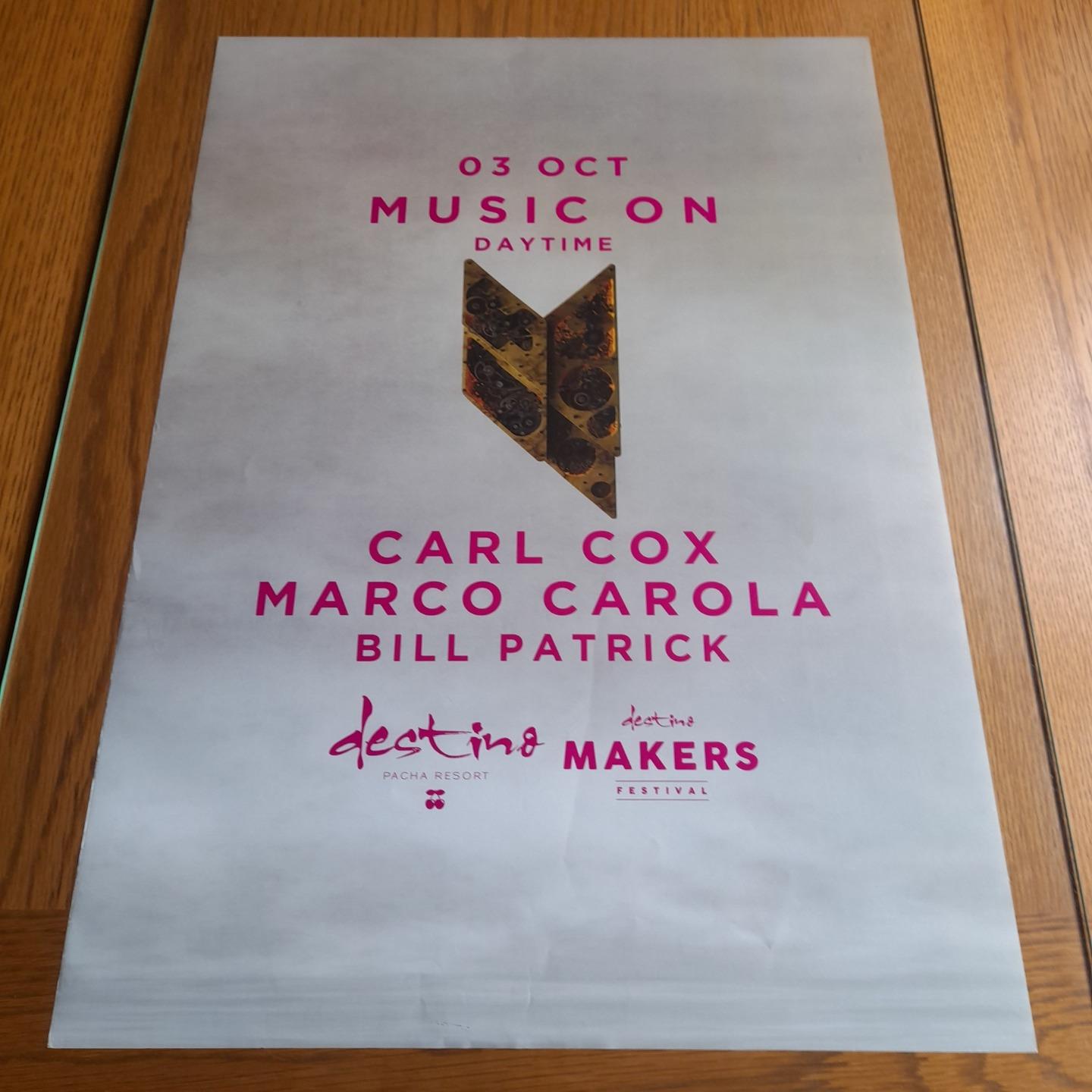 MUSIC ON MARCO CAROLA @ DESTINO PACHA CLUB 2019 - IBIZA CLUB POSTERS - DJ MUSIC - Picture 18 of 18
